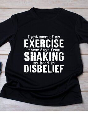 I Get Most Of My Exercise Handmade Tee